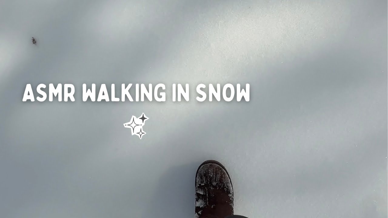 ASMR ❄️⛄️Walking in the Snow | Crunchy nature sounds (no talking)