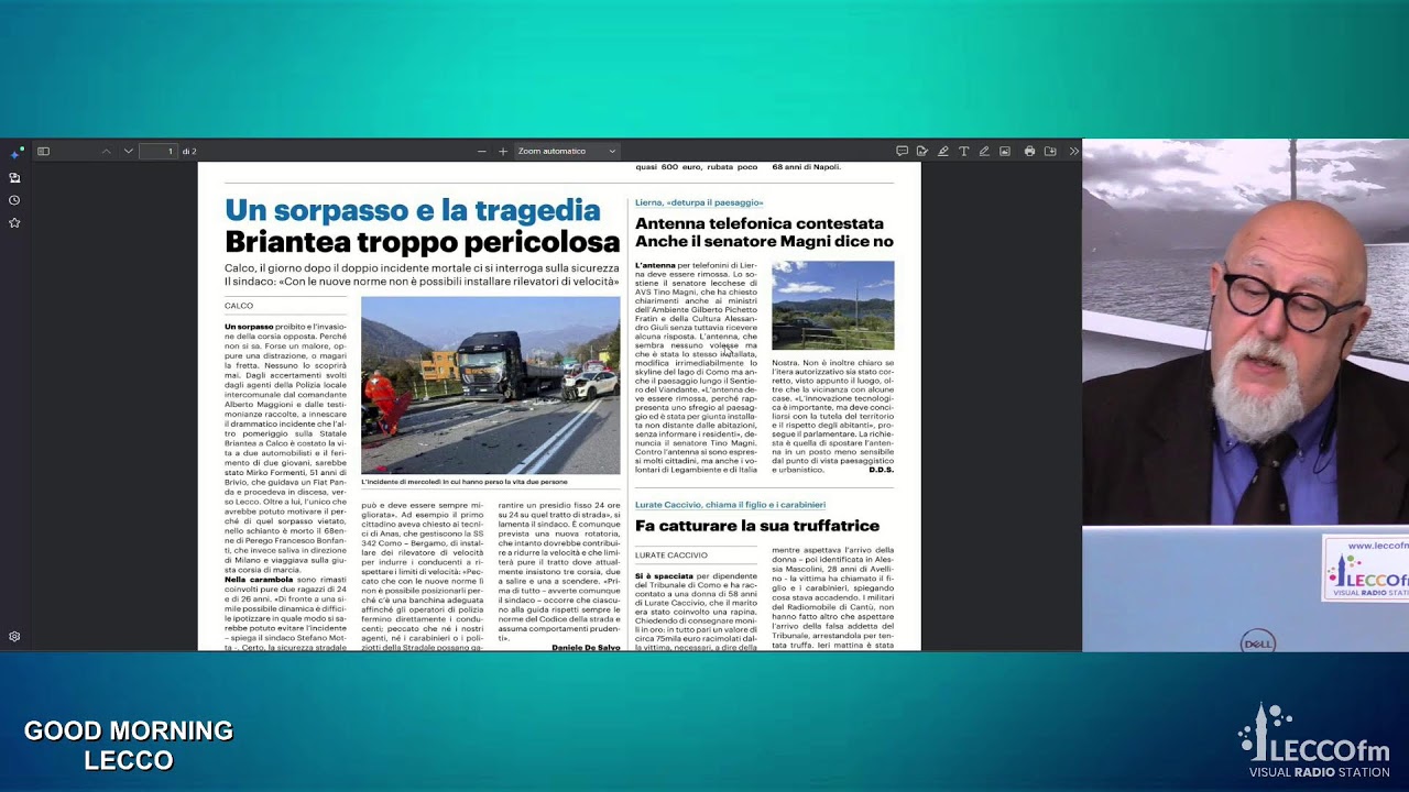 Good Morning Lecco | Rassegna stampa del 27 febbraio 2026