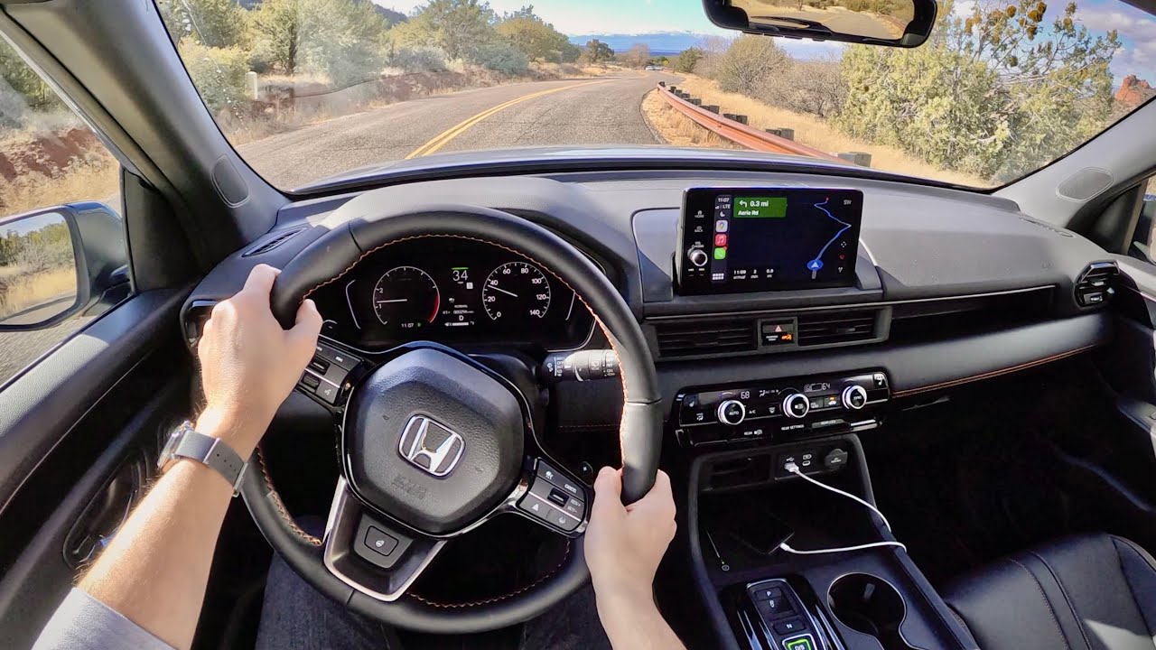Honda Pilot 2023 года — обзор от первого лица