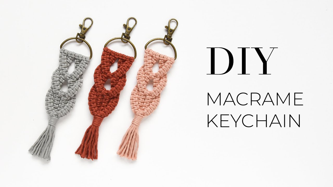 DIY MACRAME KEYCHAIN | How to macrame | Easy step by step tutorial