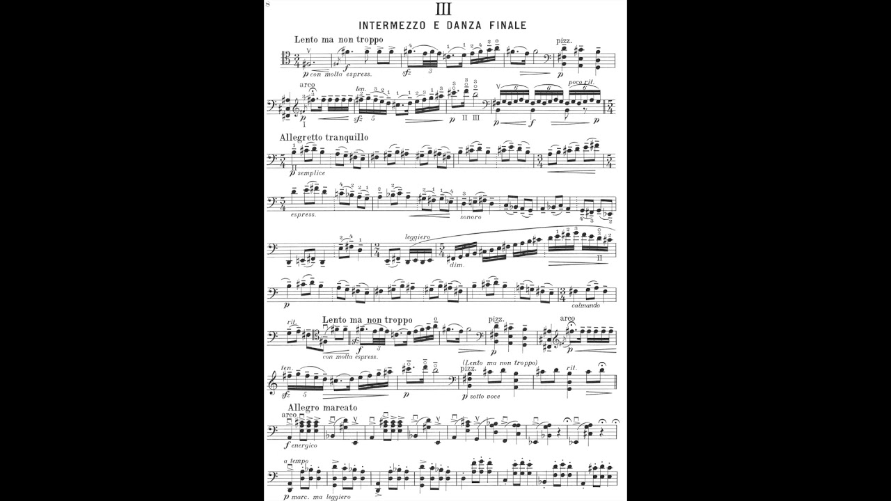 Gaspar Cassadó - Suite for Violoncello Solo (with score)