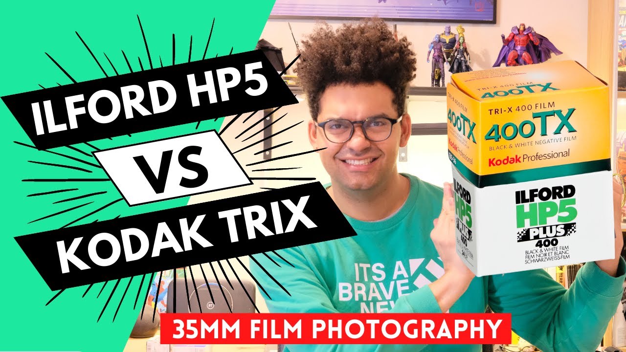 Kodak Tri-X vs Ilford HP5 film comparison. 35 mm analogue film photography. Street Photography.