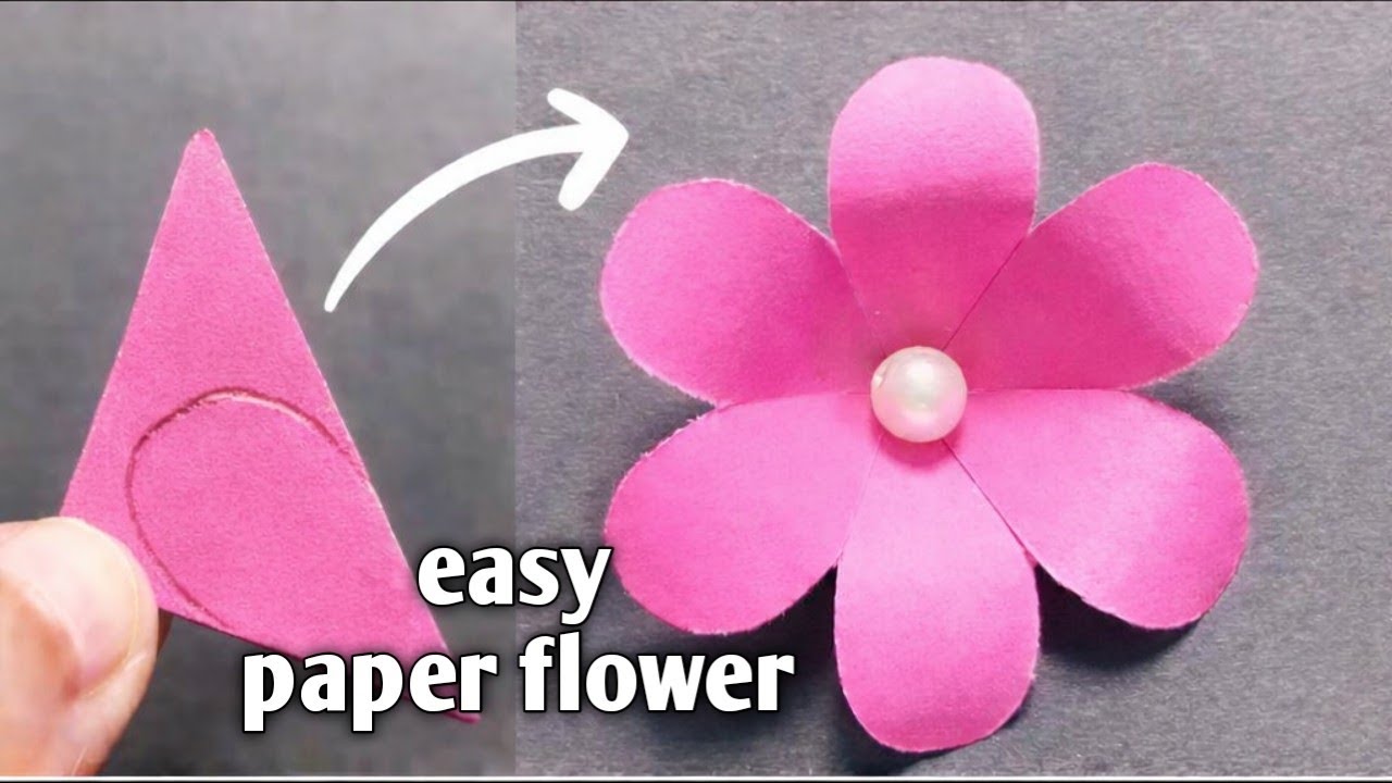 How to Make Paper Flower Step by Step | Easy Paper Flower Craft for Beginners#khushidixitvlog #craft