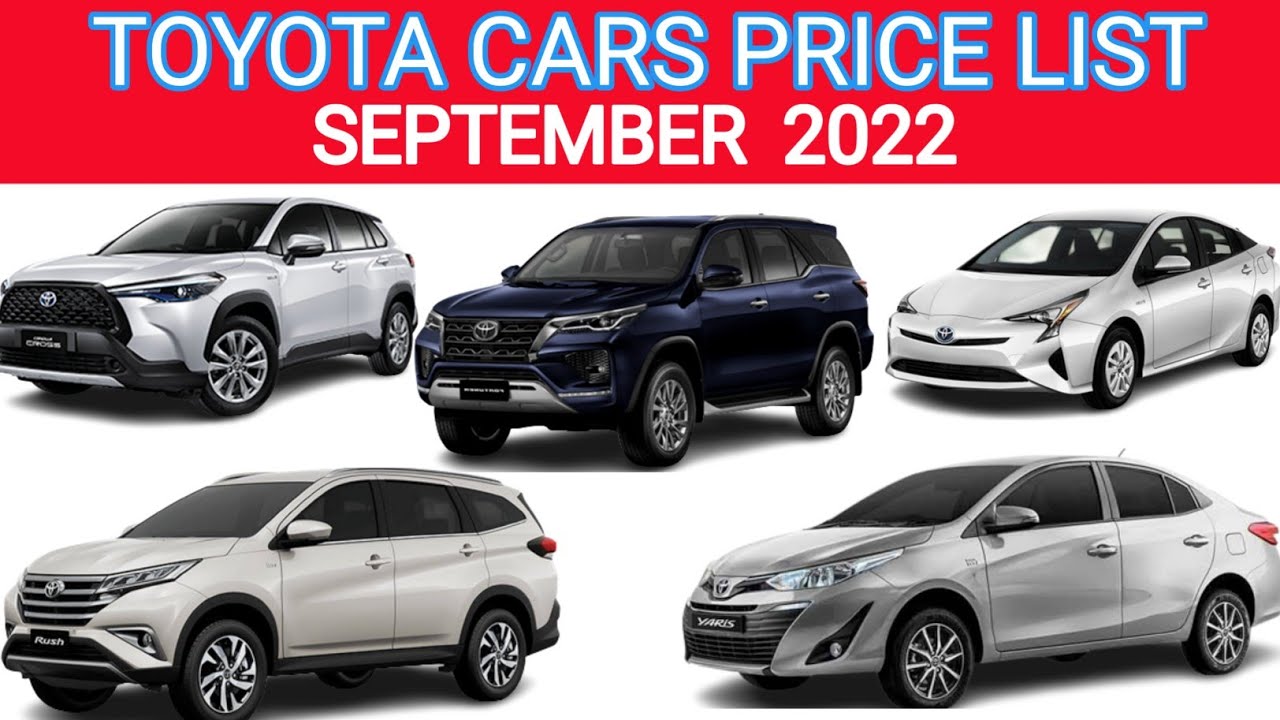 toyota price | toyota price list | toyota price 2022 | toyota price list 2022 | toyota price update