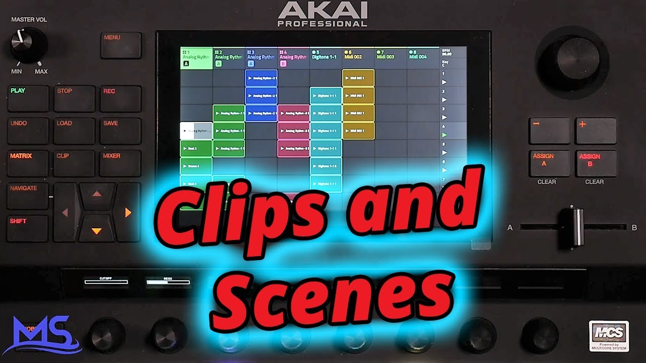 Основы рабочего процесса Akai Force — клипы и сцены