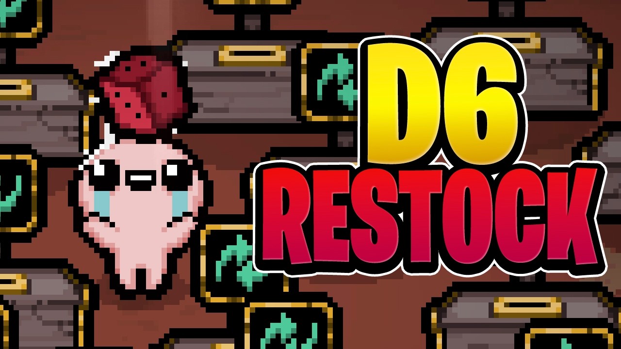 Este D6 me da una Máquina de Restock [The Binding of Isaac]