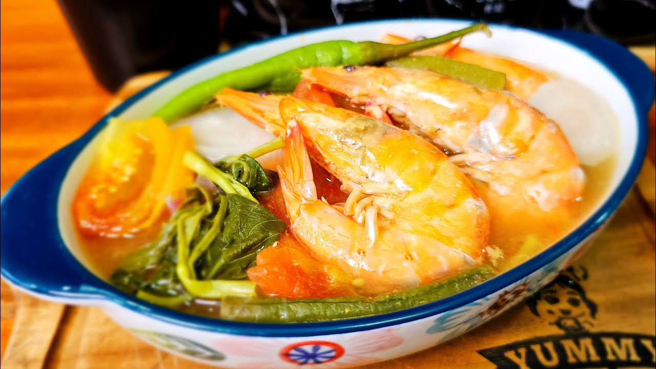How to Cook Sinigang na Hipon | Easy Shrimp Tamarind Soup Recipe