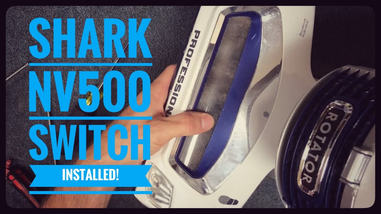 Vacuum repair man shows How to replace a switch in a Shark NV500
