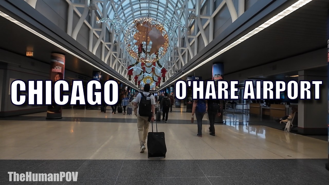 Walk Around O'Hare International Airport - January 2026 | 4K
