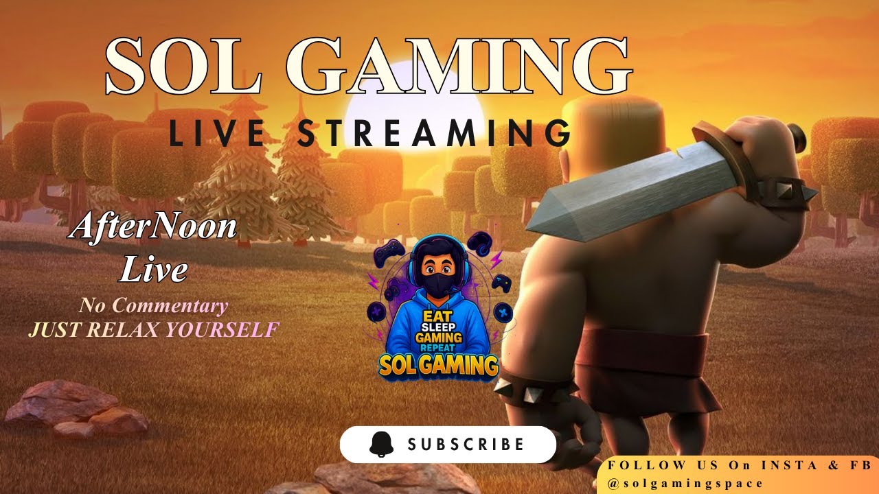 Clash of Clans Live🔥 | Clan Games ON | Let's be chat interactive ❤️ | SOL GAMING #clashofclans
