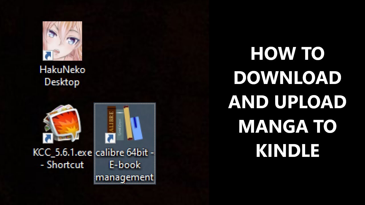 How to download and upload manga to kindle