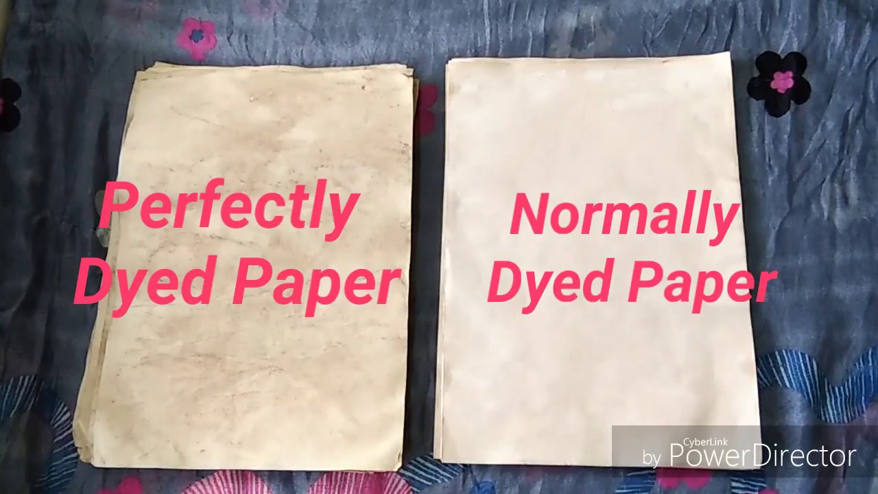 Perfect way to Tea Dye Paper | Paper Aging Technique | No oven | Creative Amalgam