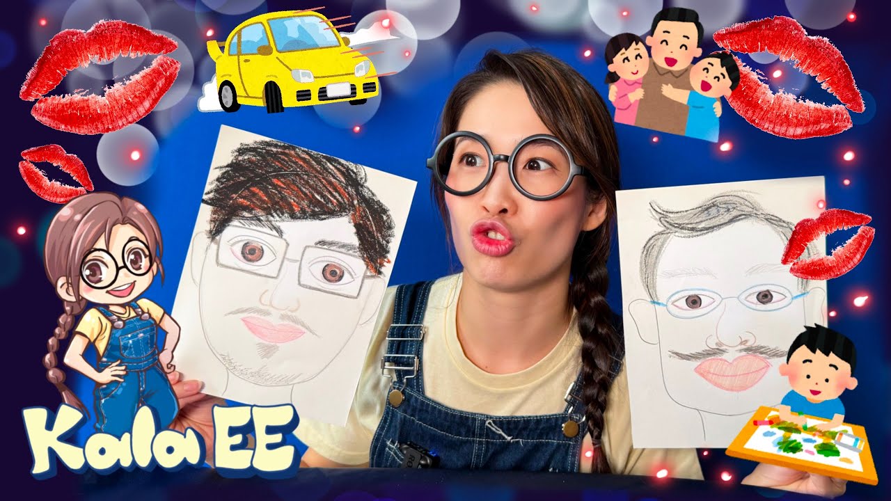 父親節|兒童繪畫|Learn DIY Father's Day card drawing with Kala EE |小手肌練習|畫人|兒童畫畫教學|畫畫教學|節日| 廣東話教學| 兒童中文學習