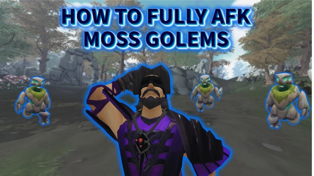Minimal Gear Setup to Fully Afk Moss Golems || RuneScape 3 ||