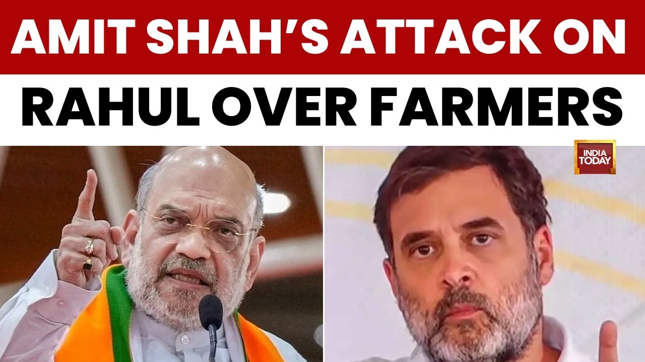 Home Minister Amit Shah Slams Rahul: 'Congress Leadership Misled Public and Farmers With Lies'