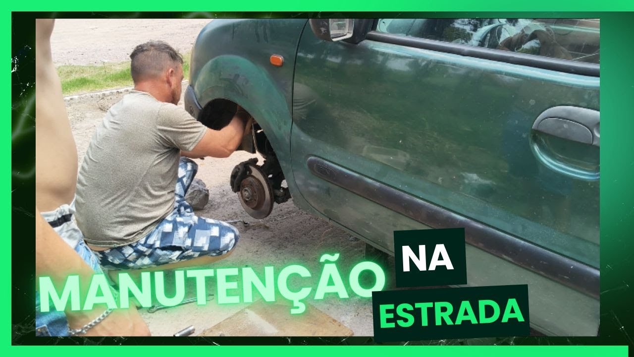 Tivemos que fazer manutenção na estrada