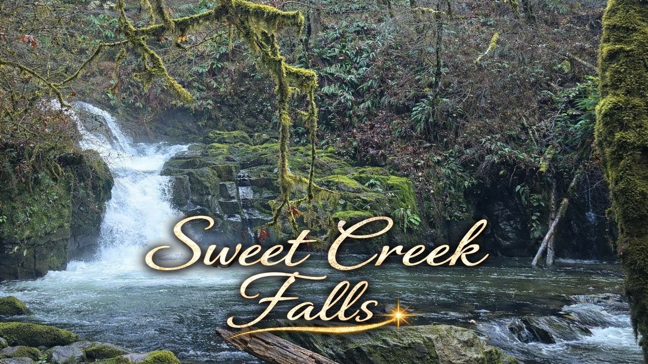 Sweet Creek Falls in 4K | Hidden Oregon Waterfall 🌿 Relaxing Nature Sounds