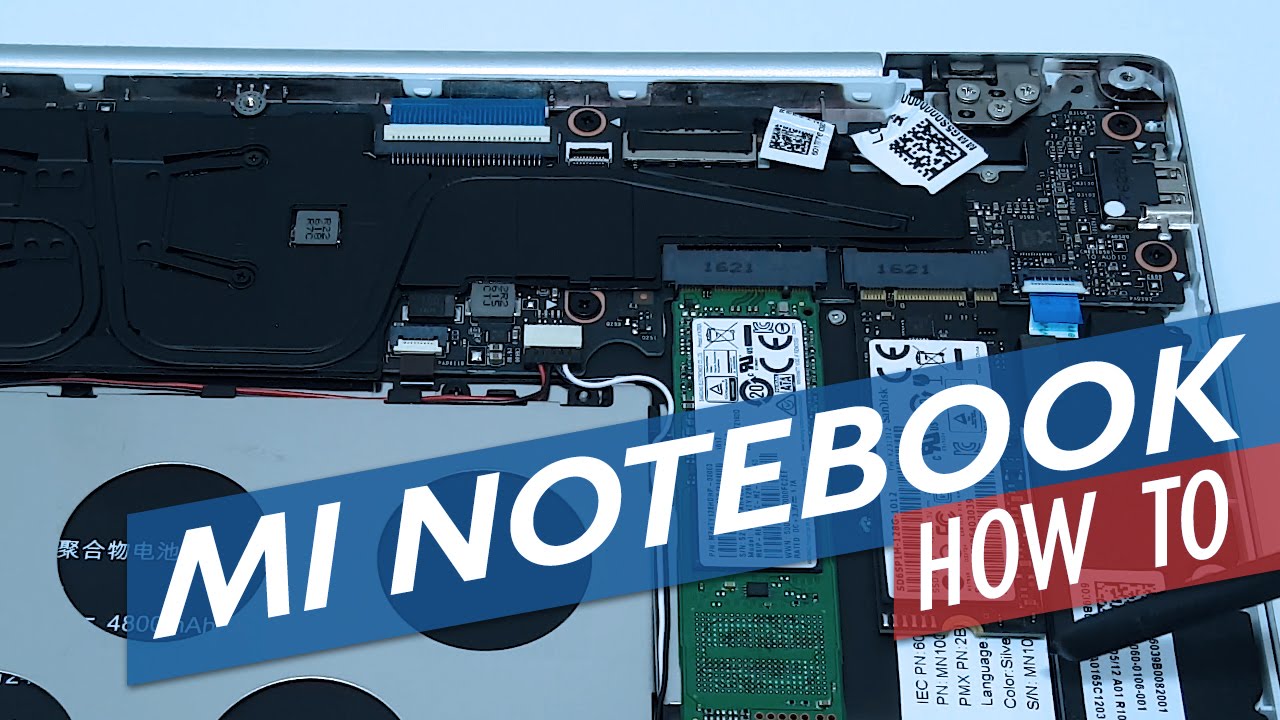 Mi Notebook Air 12 SSD replacement,  How to Open & Internals