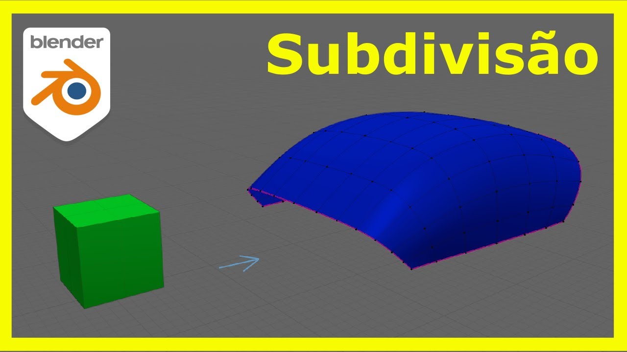Modelagem com subdivisão usando o Blender