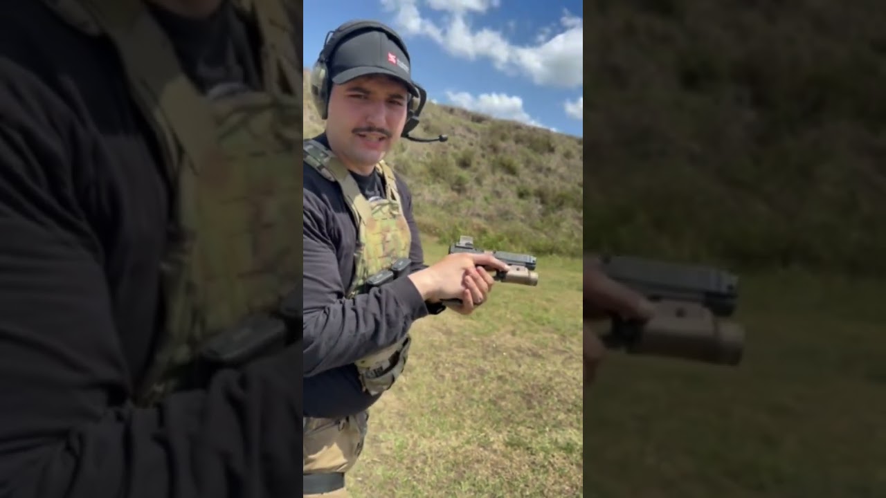 Pistol marksmanship tips #Glock #guntuber #airsoftmilsim #shorts #fy