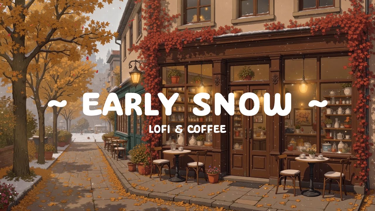Winter Early ❄️ Cold Day to drink espresso with Lofi Hip Hop ☕ Lofi Cafe for relax, sleep