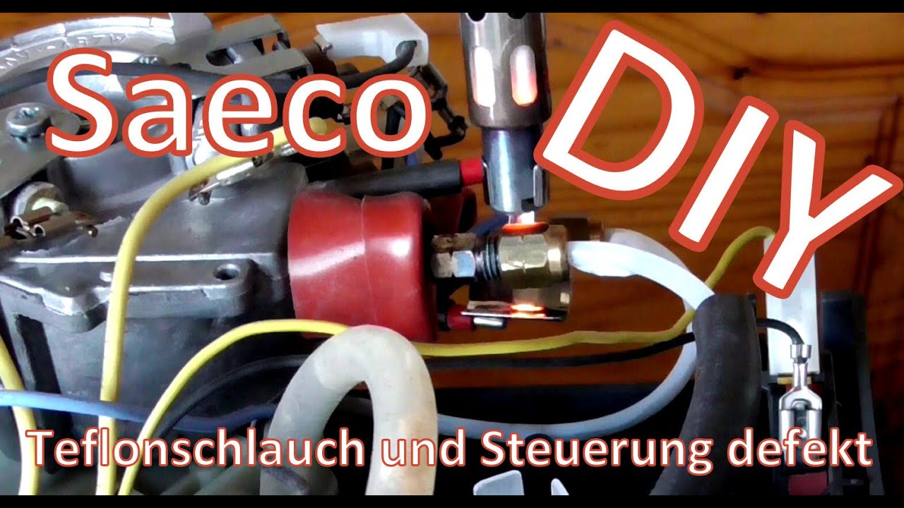 Saeco Kaffeevollautomat DIY Steuerung defekt und Teflonschlauch undicht