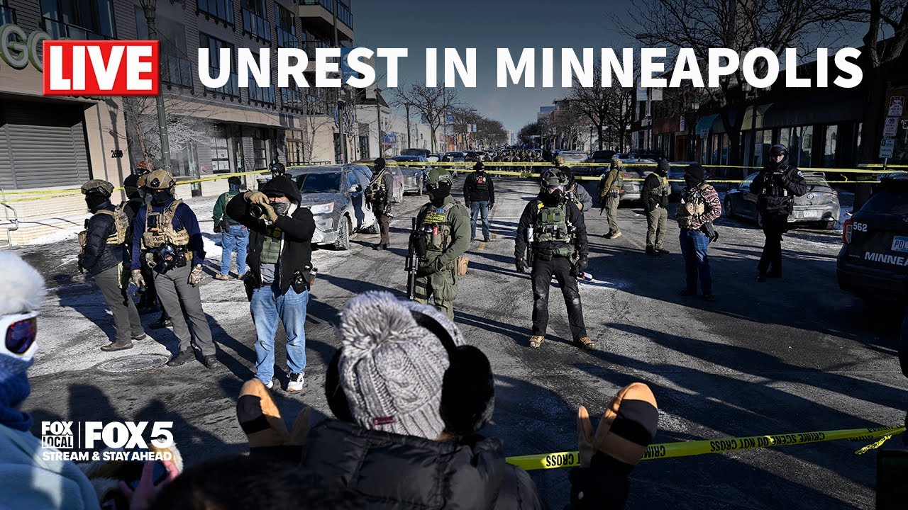 LIVE: Unrest in Minnesota after shooting involving ICE agents