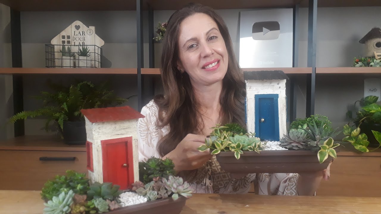 Посмотрите, что я сделал с МОЛОЧНОЙ КОРОБКОЙ - DIY Mini Jardim