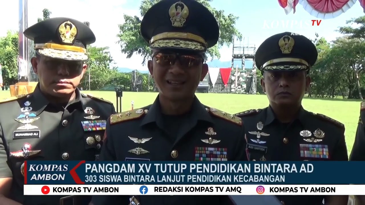 Pangdam XV/Pattimura Tutup Pendidikan Bintara TNI AD (Kompas Ambon)