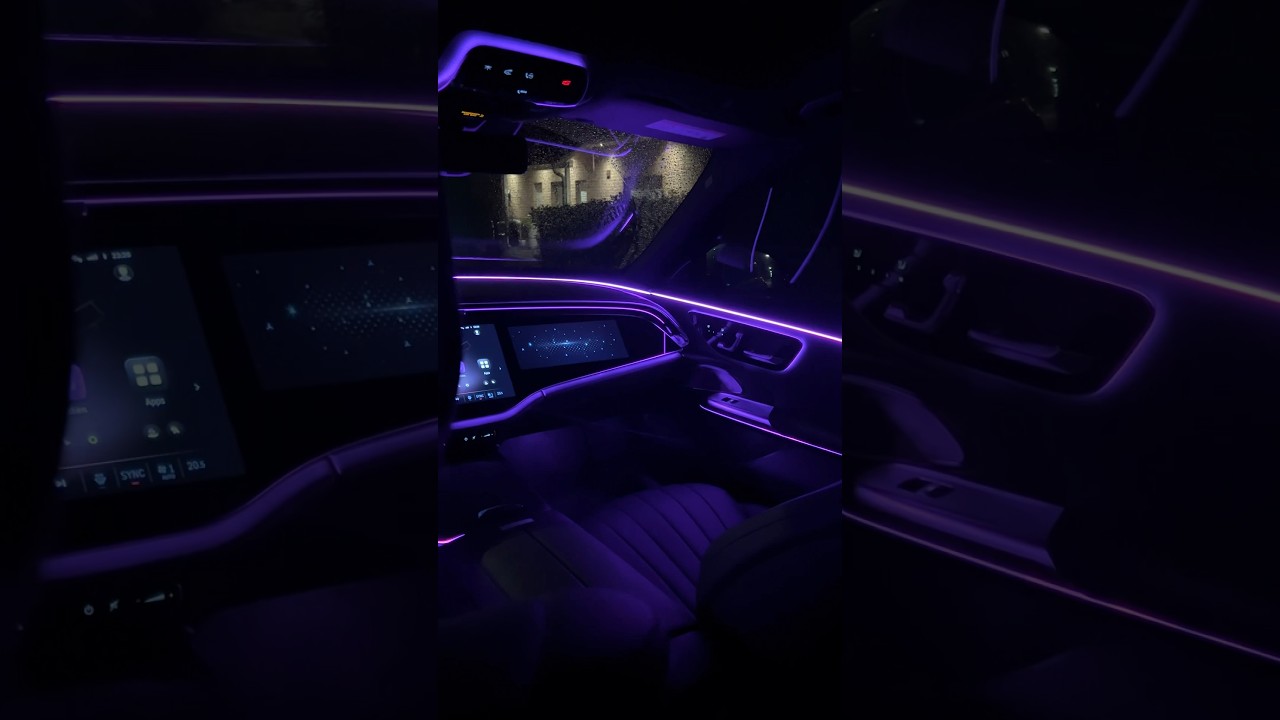 2024 Mercedes E-Class night Lights 🤯😍 #mercedesbenz #benz #eclass #night