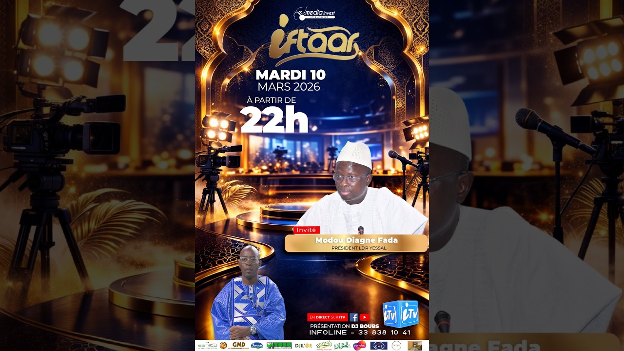🛑 |DIRECT| IFTAAR  DU 10 MARS 2026 AVEC DJ BOUBS INVITE MODOU DIAGNE FADA