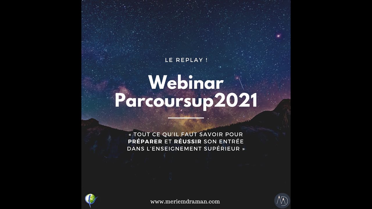 Replay du Webinar sur Parcoursup 2021