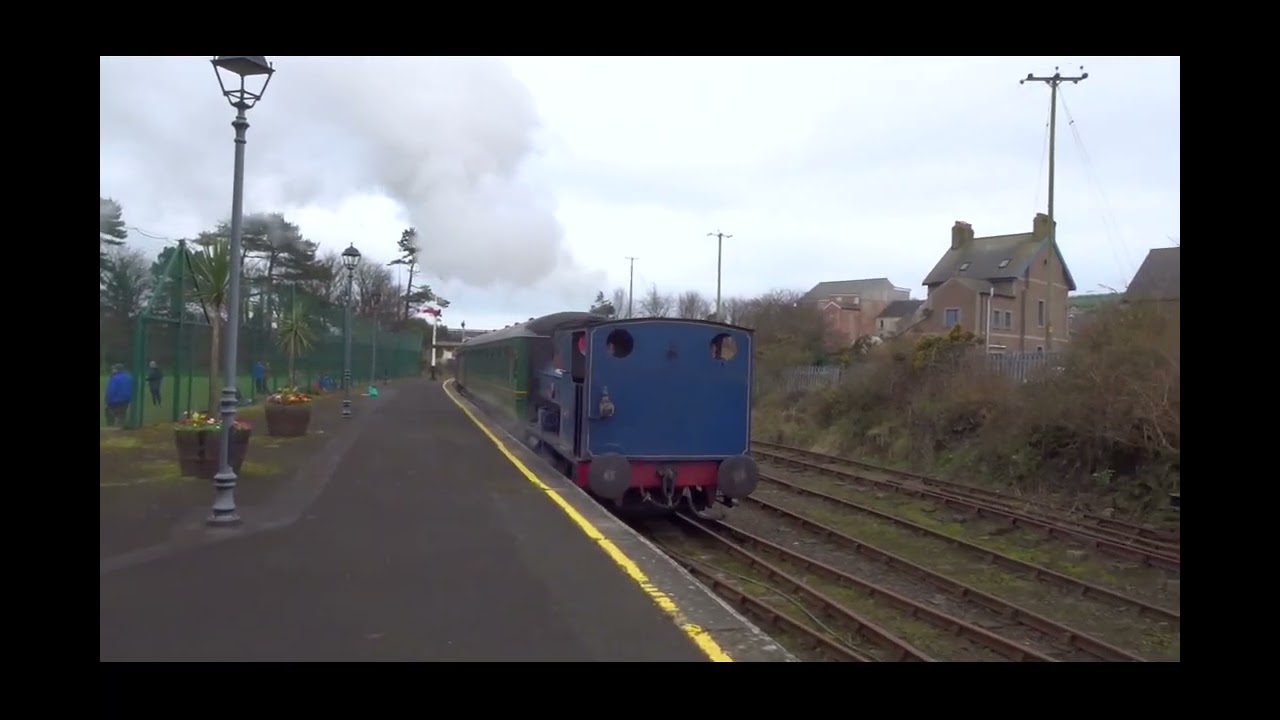 Whitehead Northern Ireland 2023 Steam train at the railway museum.