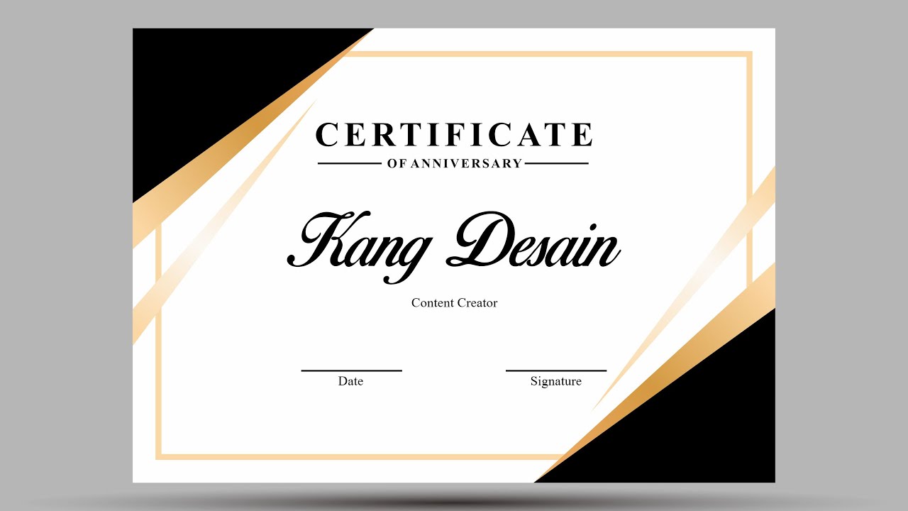 Cara Membuat Template Sertifikat Di Coreldraw