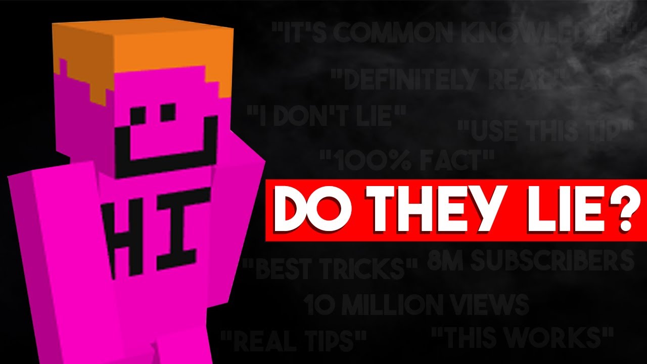 Действительно ли работают советы YouTube-блогеров по Minecraft?