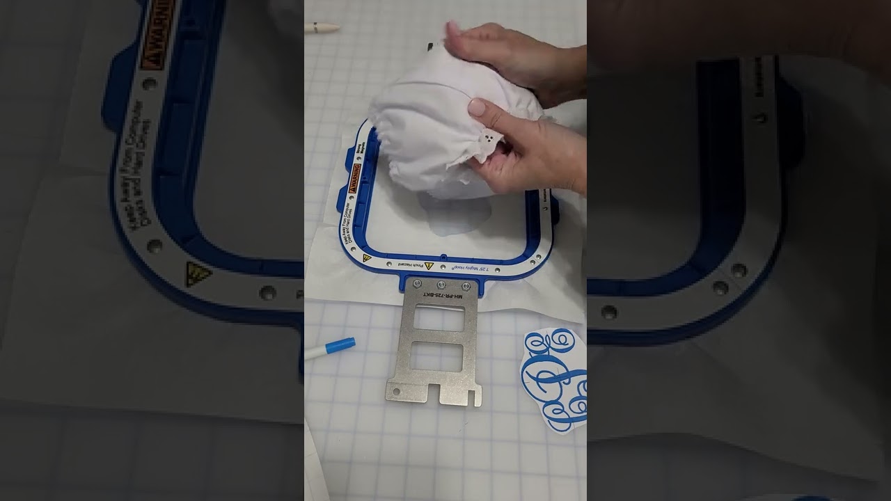Reverse hooping a diaper cover using Mighty Hoops (for multi needle machines)