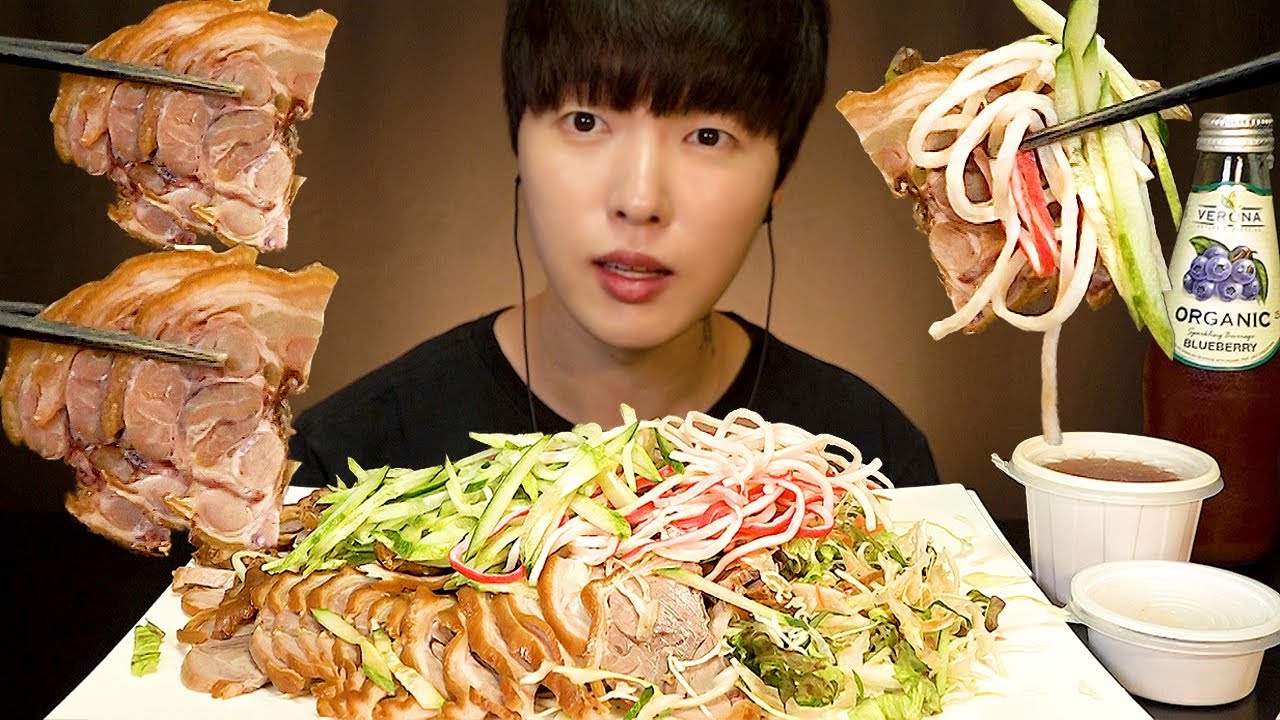 ASMR 족발의 별미 냉채족발 먹방! COLD PORK FEET (JOKBAL) KOREAN STYLE MUKBANG Real Sound