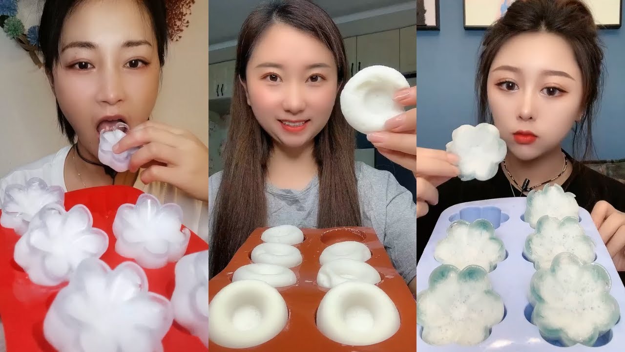 【ASMR】WHITE FOAM ICE EATING ASMR ❄️ MILKY FROZEN BUBBLES FOAM ICE CRUNCHY SOUNDS 氷を食べる | Buz yemek