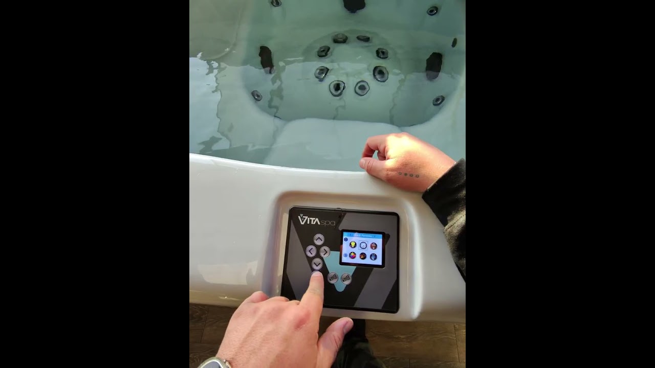 How to navigate through your Vita Spa 500 control panel