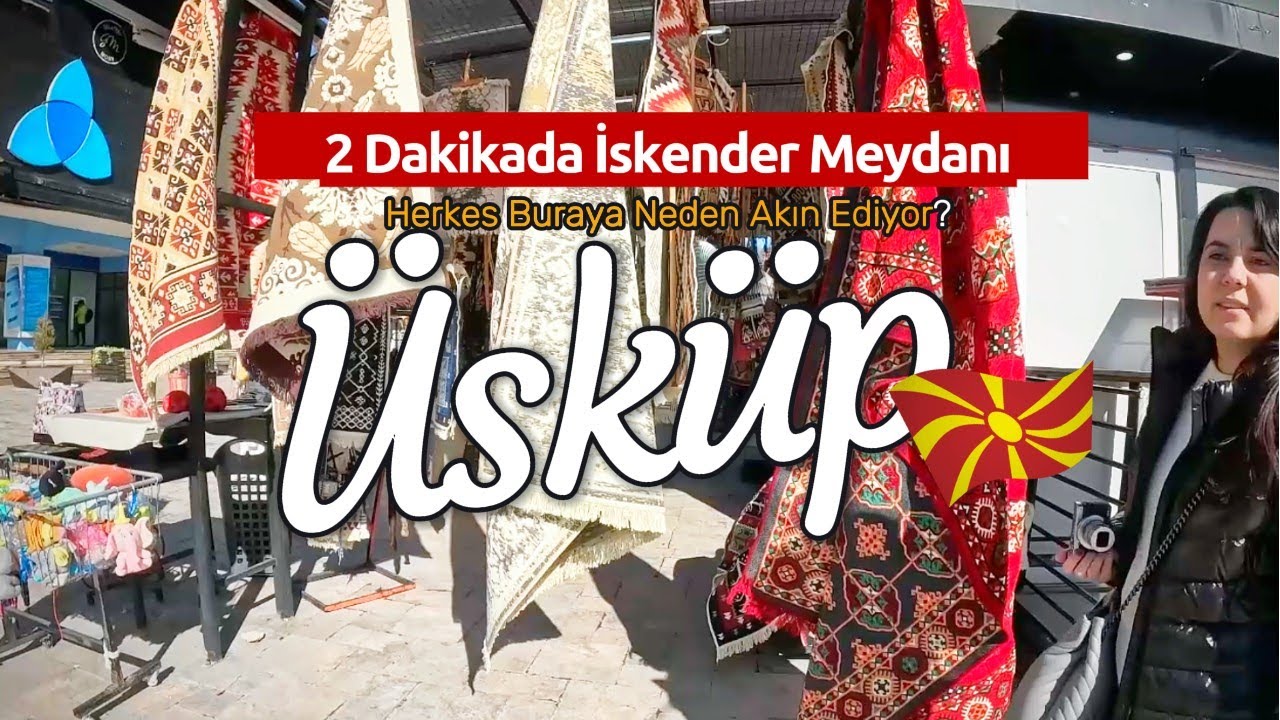 İki Dakikada Makedonya Meydanını Geziyoruz! Taş Köprü, İskender Heykeli
