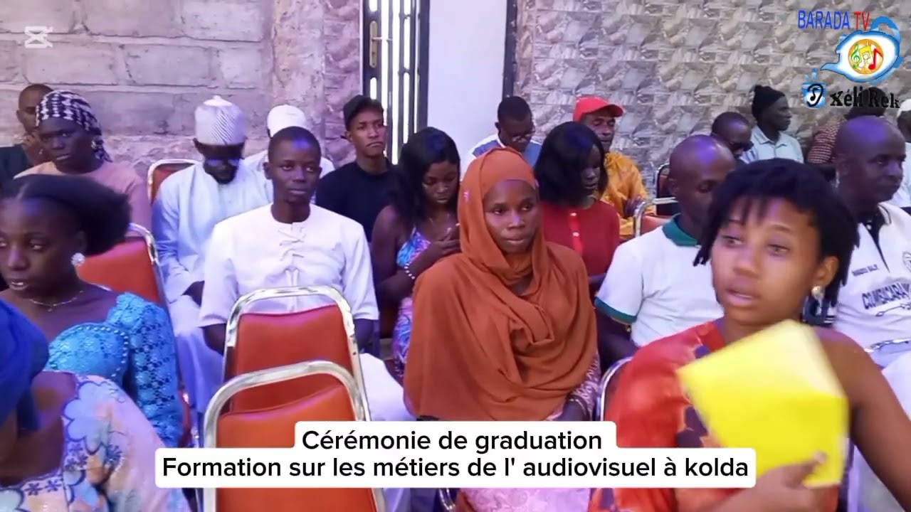 Cérémonie de graduation Formation sur les métiers de l 'audiovisuel à kolda