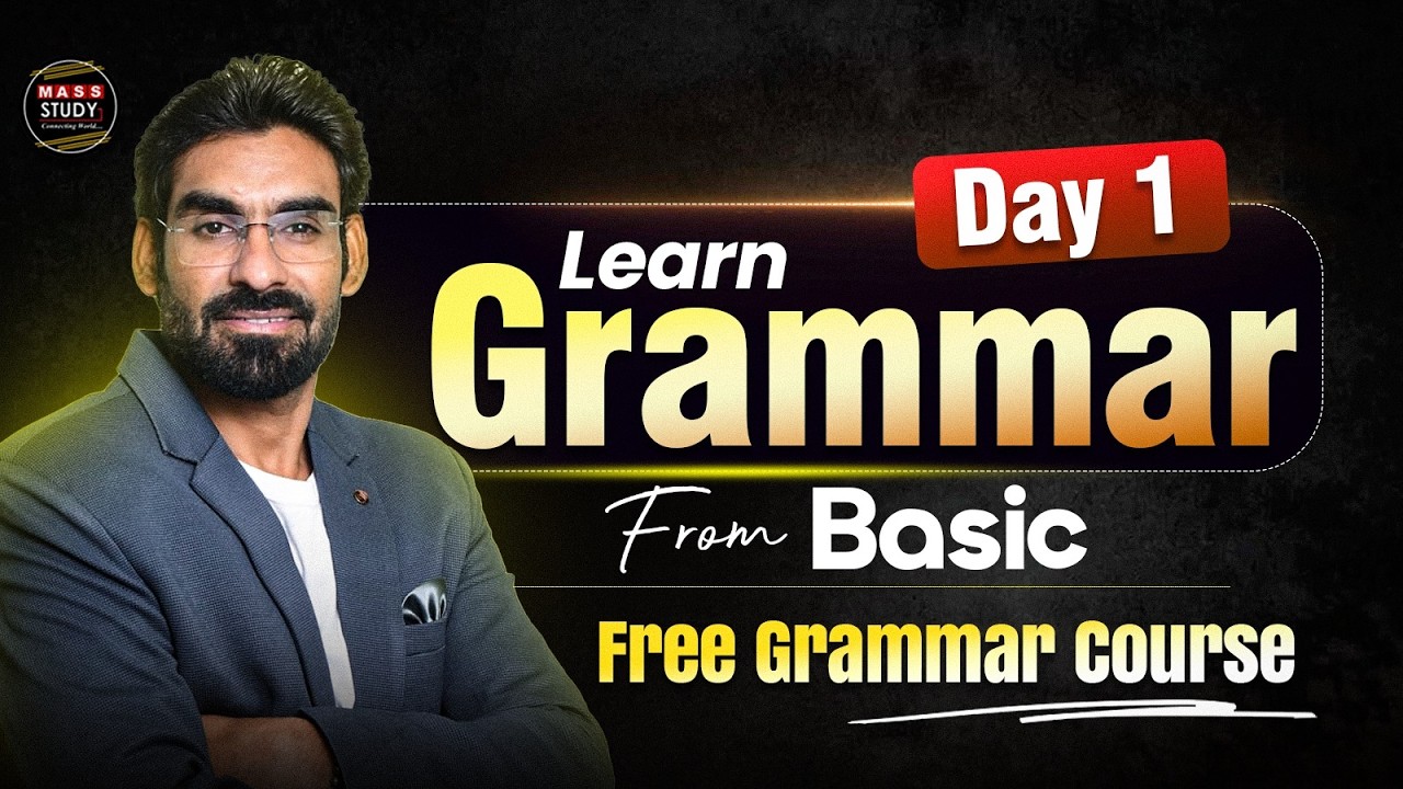 Day 1 Basics of English Grammar Course | Free Grammar Course | 30 Days Course