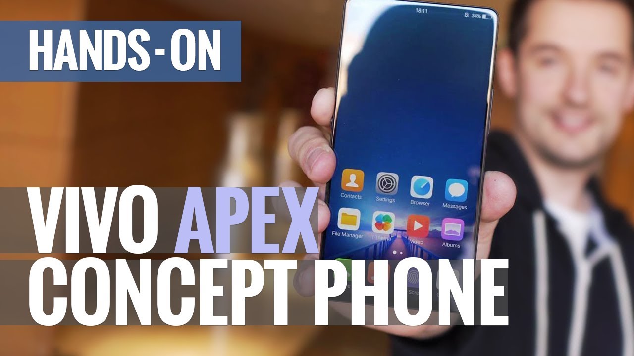 Fingerprint reader that spans half the screen?! Vivo APEX concept phone hands-on