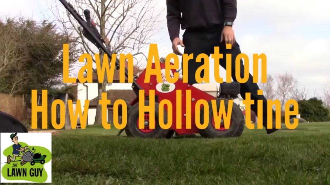 Lawn Aeration How to Hollow tine