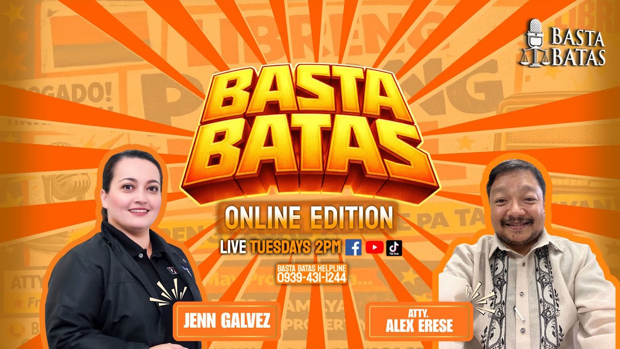 LIBRENG PAYONG LEGAL ONLINE SA BASTA BATAS - MARCH 3, 2026