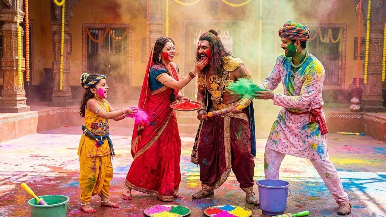 गोकुल में बाल कान्हा संग होलीनखेलन आया मामा कंस | यशोमती मईया के नंदलाला | Shree Krishan Leela 