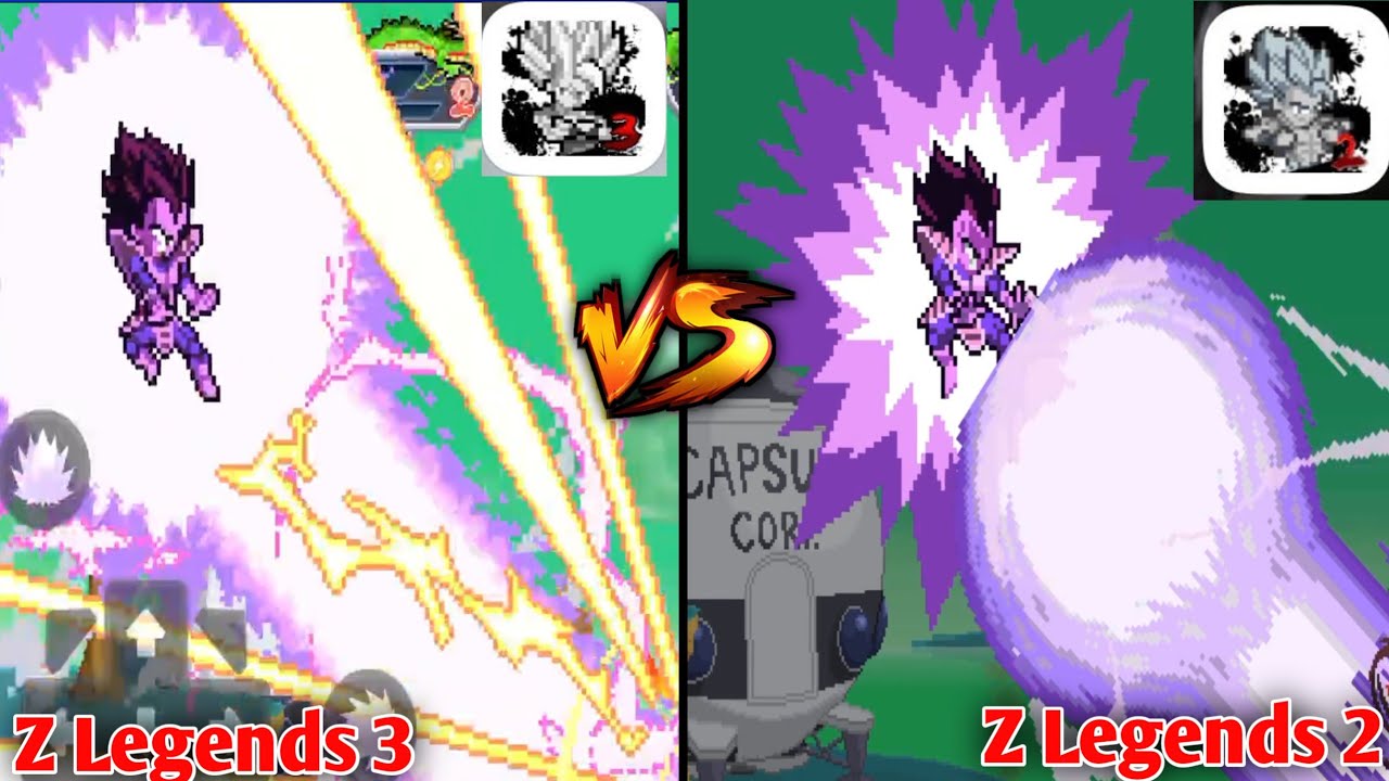 Z Legends 3 vs Z legends 2 Vegeta (Saiyan Saga) Full Comparison