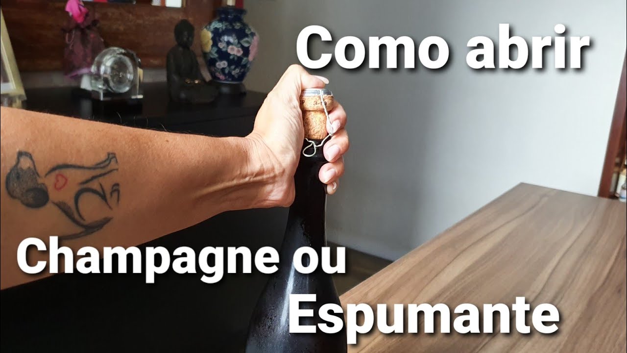 Como abrir sua garrafa de Champagne