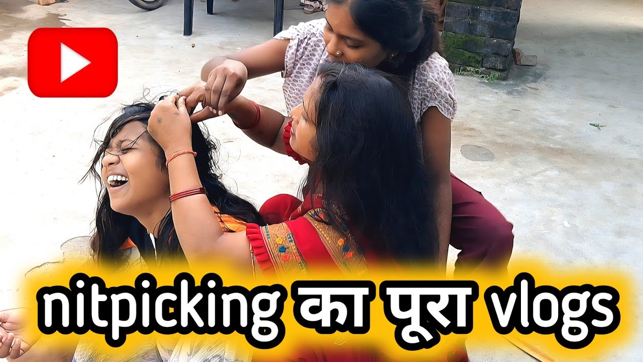 Nitpicking hair india | long hair nitpicking group | 😍