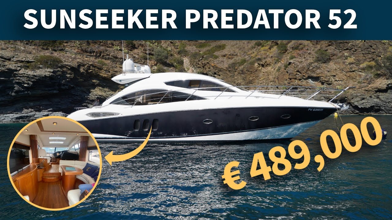 A Perfectly Maintained Sunseeker Predator 52 2009 For Sale | € 489,000